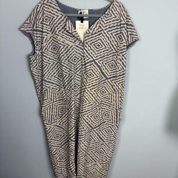 HOPE FOR FLOWERS | TRACY REESE NEW Geometric Pattern Caftan Dress Women’s OSFM - Picture 1 of 11